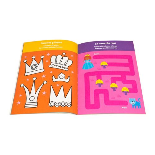 Libro de Actividades con Calcomanías Esponjosas, Princesas