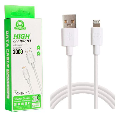 Cable lightning 2m alta eficiencia