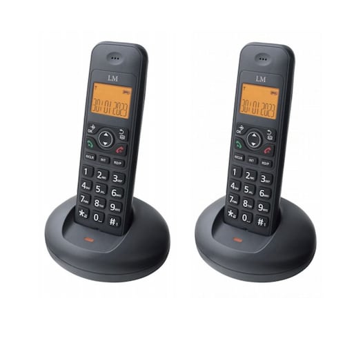 Teléfono Inalámbrico Duo LM-1702-1 Negro