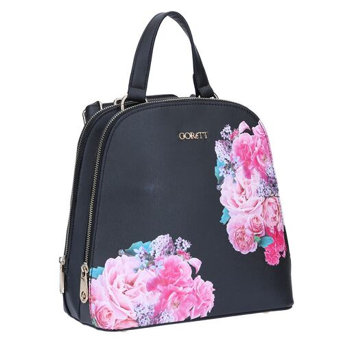 Backpack floral Barbie negro