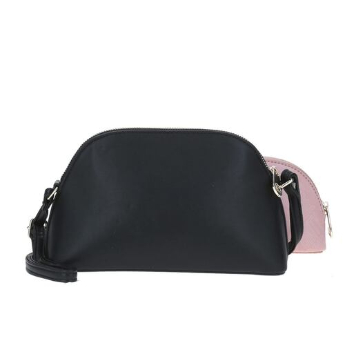Bandolera de Dama Barbie X Gorett Crossbody 3 En 1 Color Negro Modelo BR22090-3