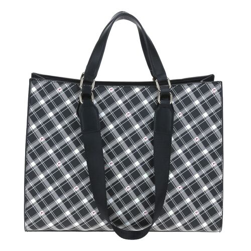 Bolso De Dama Barbie X Gorett Tote Color Negra Modelo BR22097-3