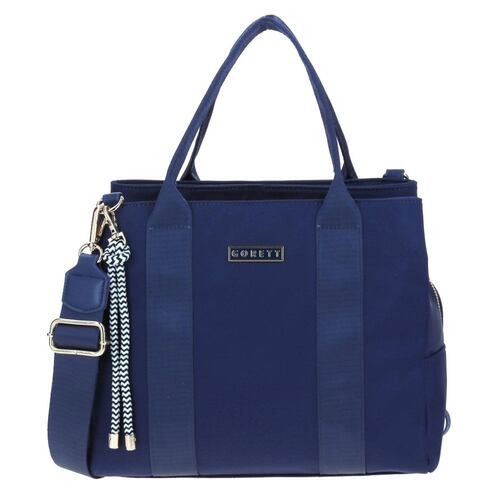 Bolso De Dama Gorett Mini Tote Color Azul Modelo GS23050-9