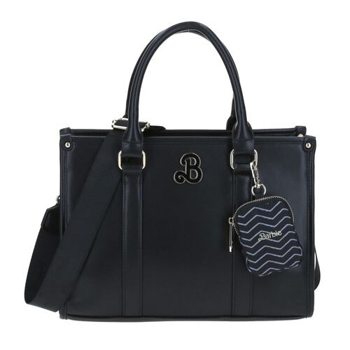 Bolso De Dama Barbie X Gorett Tote Color Negro Modelo BR23047-3