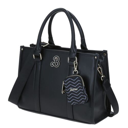 Bolso De Dama Barbie X Gorett Tote Color Negro Modelo BR23047-3