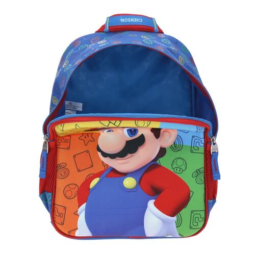 Mochila Kinder Playba Mario Azul Chenson