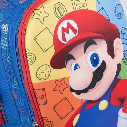 Mochila Kinder Playba Mario Azul Chenson