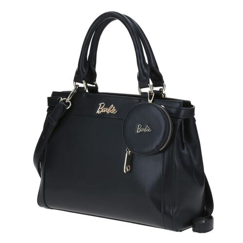Bolso De Dama Barbie X Gorett Satchel Color Negro Modelo BR23072-3