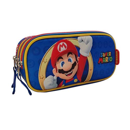 Lapicera Chenson Azul Primaria Mario Bros