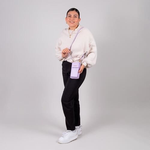 Cartera Porta Celular de Dama Crossbody Lila Gorett