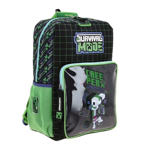 Mochila Grande Chenson Negro Binit Minecraft