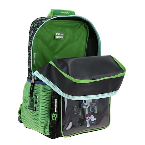 Mochila Grande Chenson Negro Binit Minecraft