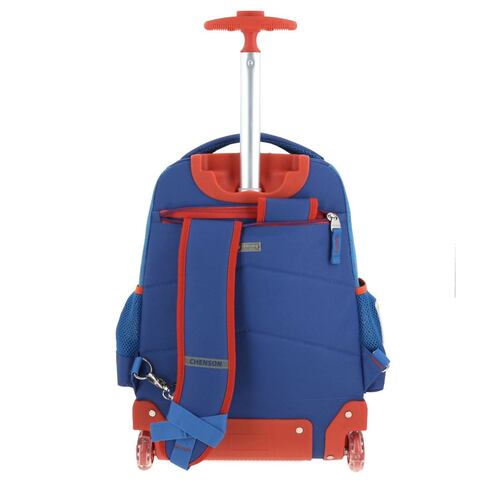 Mochila Escolar Grande Chenson Azul Dulp Mario Bros