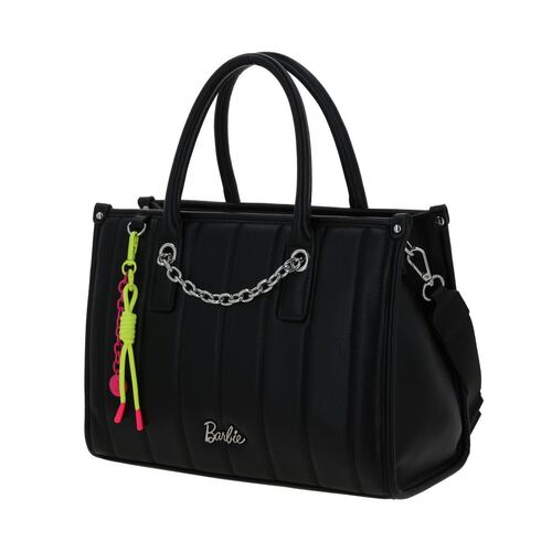 Bolso Satchel Barbie By Gorett Negro para Mujer