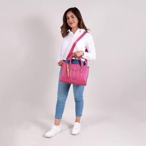 Bolso Satchel Barbie By Gorett Rosa para Mujer