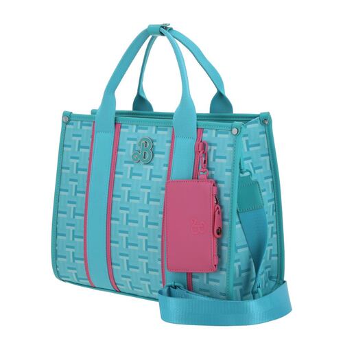 Bolso Satchel Barbie by Gorett Turquesa para Mujer