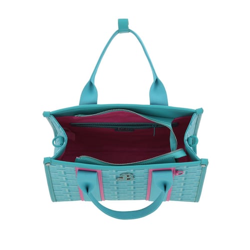 Bolso Satchel Barbie by Gorett Turquesa para Mujer