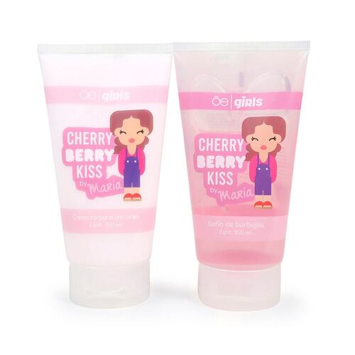 Set De Baño Burbujas Y Crema Corporal Cherry Berry Cloe