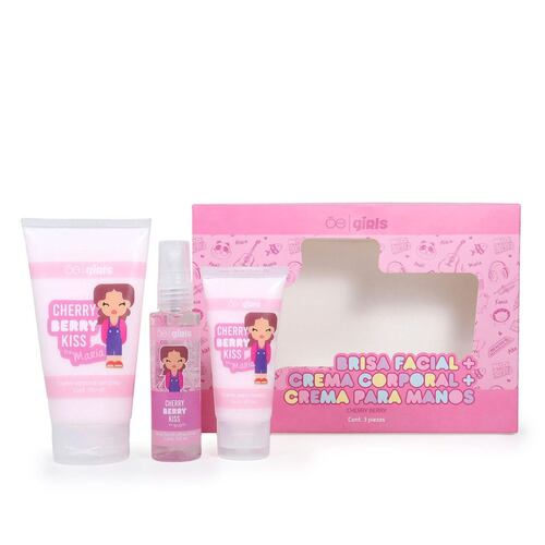 Set Crema De Manos,Brisa Facial Y Crema Corporal Cherry Berry Cloe