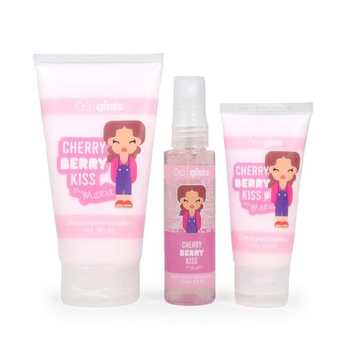 Set Crema De Manos,Brisa Facial Y Crema Corporal Cherry Berry Cloe