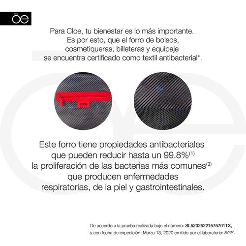 Cosmetiquera Cloe Cierre Sencillo 4Csci21868Mor Morado