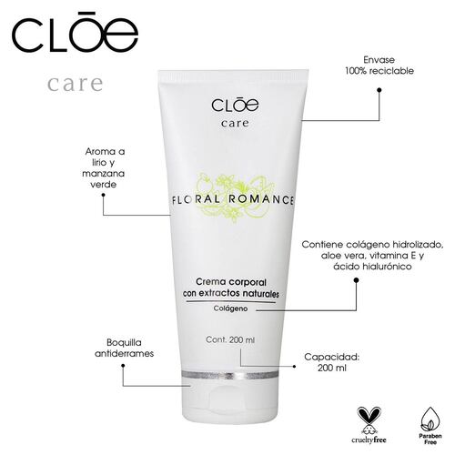 Crema Corporal Aroma Floral Romance Cloe