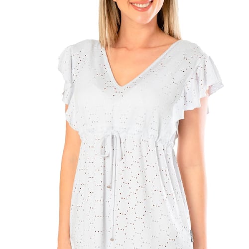 Salida de playa Mujer Croch DASLX25 Blanco MED/GDE