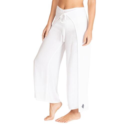 Pantalón/Pareo Mujer Rayón Blanco Unitalla