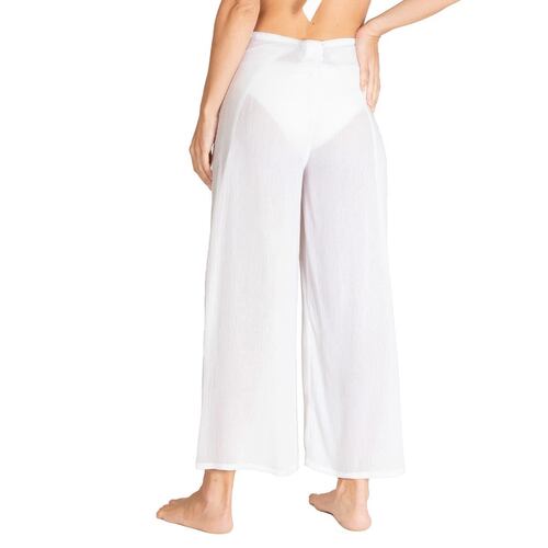 Pantalón/Pareo Mujer Rayón Blanco Unitalla