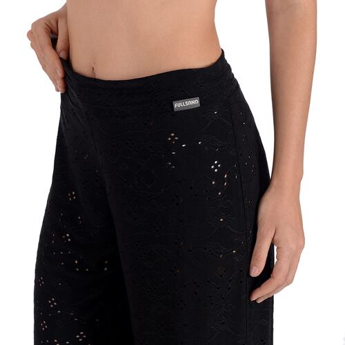 Pantalón/Pareo Mujer Rayón Negro Unitalla