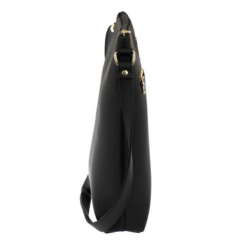 Bolsa Lover modelo 9599-1 crossbody color negro