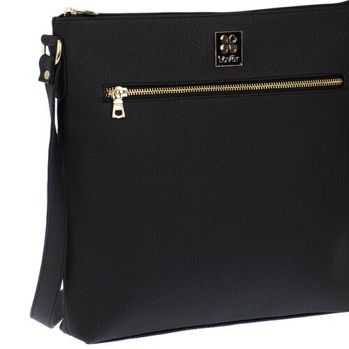 Bolsa Lover modelo 9599-1 crossbody color negro