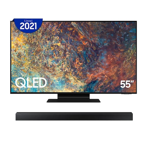 Paquete Samsung  Smart TV QLED 55 4K QN55QN90AAFXZX + Barra de Sonido HW-A450/ZX