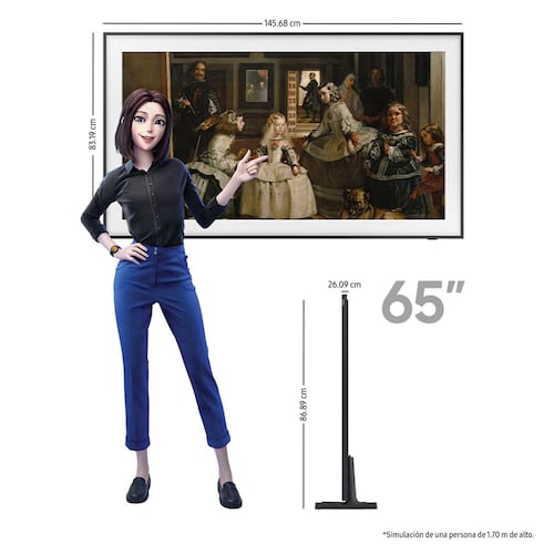 Pantalla Samsung de 65 Pulgadas Frame 65LS03SCF -	Regalo en la Compra de Este Producto:  Barra De Sonido Samsung HW-C450/ZX