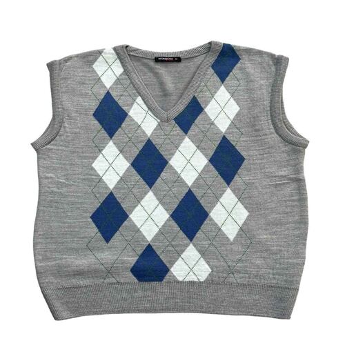 Chaleco V Rombos MARQUEZ FRATELLO Gris Eg para Hombre