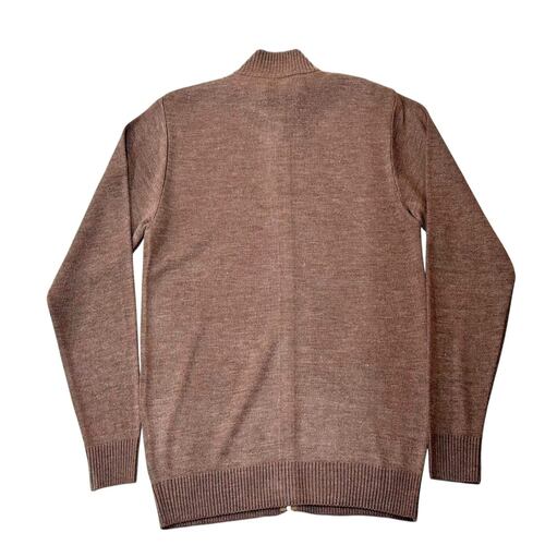 Suéter Abierto Rombos Márquez Fratello Beige Talla Mediana para Hombre