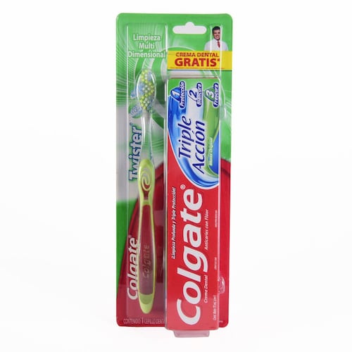 Cepillo Dental Colgate Twister Fsh+C Dtriple Ac 75 Ml.