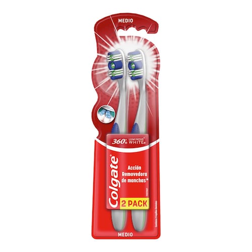 Cepillo Dental  Colgate Luminouswh 2 pz