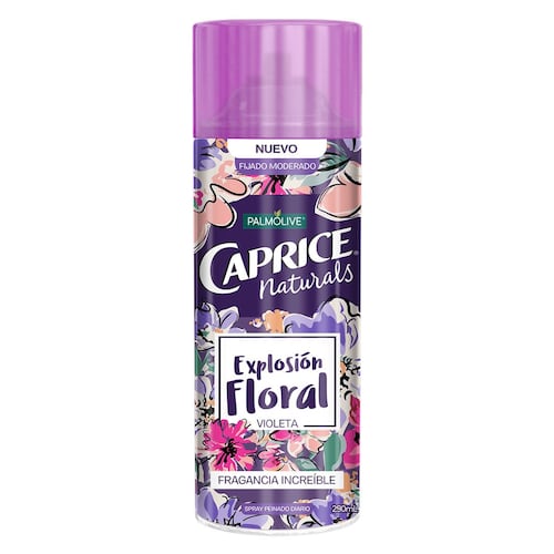 Spray Fijador Caprice Naturals Explosión Floral Violeta 290ml