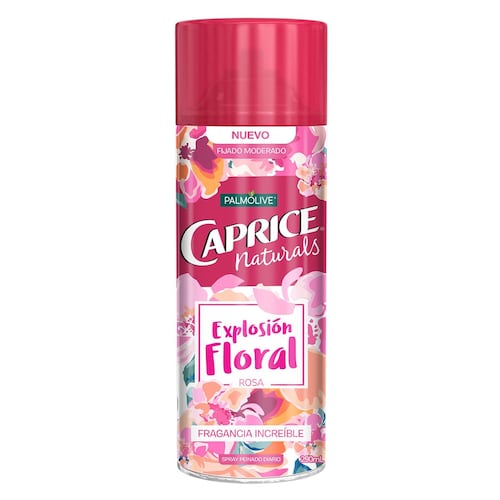 Spray Fijador Caprice Naturals Explosión Floral Rosa 290ml