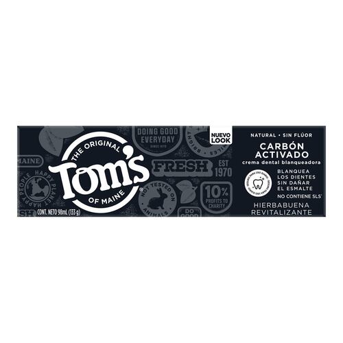 Pasta Dental Carbón Activo Toms