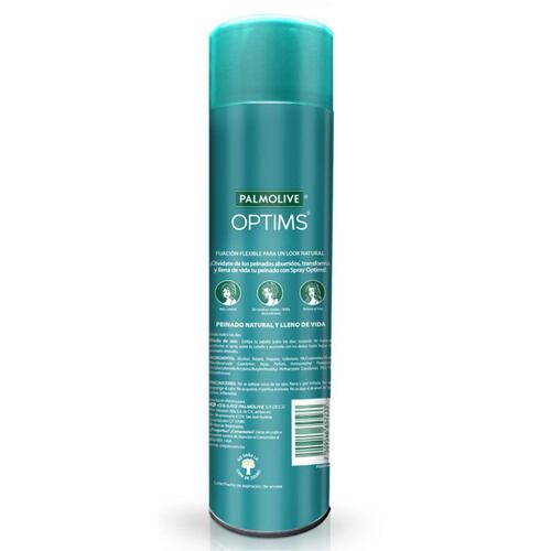 Spray para Cabello Palmolive Optims estilo radiante fijacion flexible  300ml