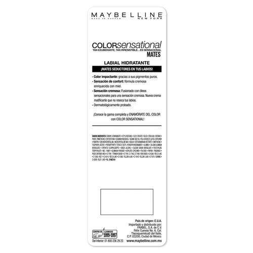 Labial Maybelline New York Color Sensational Touch of Spice 4.2g