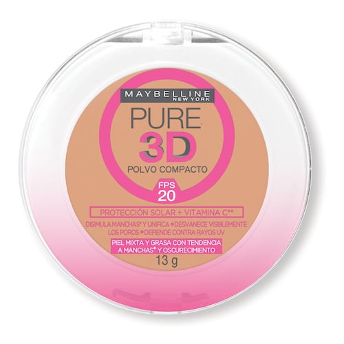 Maquillaje en Polvo Pure 3D Maybelline 220 Claro Natural