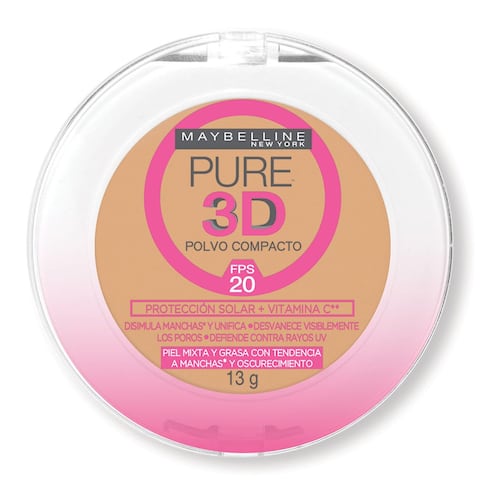 Maquillaje en Polvo Pure 3D Maybelline 230 Crema Claro