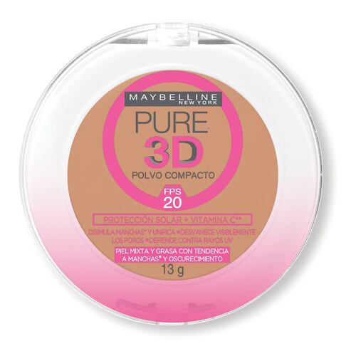 Maquillaje en Polvo Pure 3D Maybelline 330 Destello Dorado
