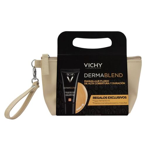 Dermablend Fluido Tono 25 + Cosmetiquera de Vichy