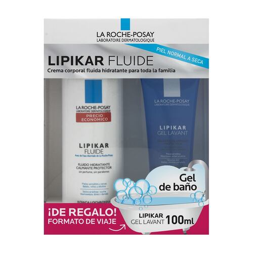 Lrp Pack Lipikar Fluide 400 ml + Gel Lavant 100 ml