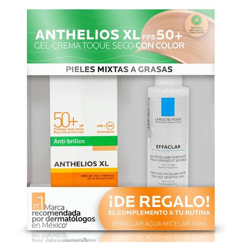 KIT DE PROTECCIÓN SOLAR ANTHELIOS TOQUE SECO CON COLOR