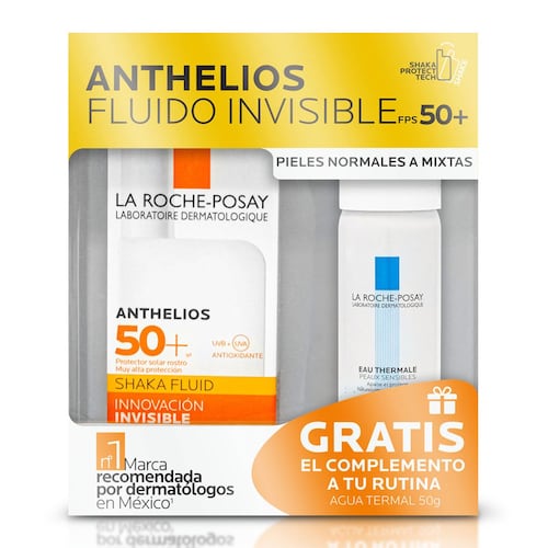 Pack Protector Solar Rostro Anthelios Fluido Invisible Con Color FPS 50+